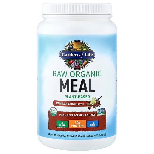 Garden Of Life Raw Organic Meal Replacement Shake Vanilla Chai 2 Lbs 5 53 Oz 1 064 G product image