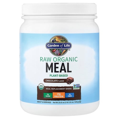 Garden Of Life Raw Organic Meal Replacement Shake Chocolate 19 01 Oz 539 G product image