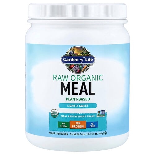 Garden Of Life Raw Organic Meal Replacement Shake Lightly Sweet 1 Lb 2 76 Oz 532 G product image