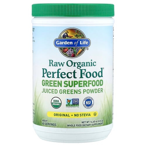Garden Of Life Raw Organic Perfect Food Green Superfood Juiced Greens Powder Original 14 6 Oz 414 G product image