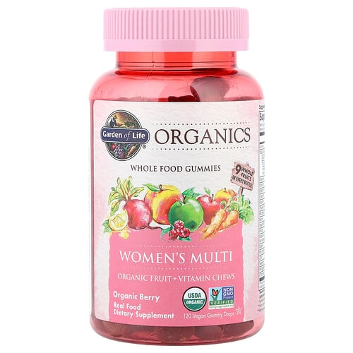 Garden Of Life Organics Women S Multi Gummies Organic Berry 120 Vegan Gummy Drops product image