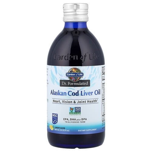 Garden Of Life Dr Formulated Alaskan Cod Liver Oil Lemon 13 52 Fl Oz 400 Ml product image
