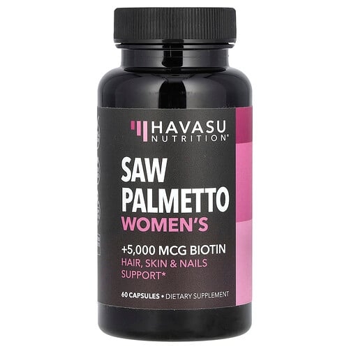 Havasu Nutrition Saw Palmetto Women S Biotin 60 Capsules product image