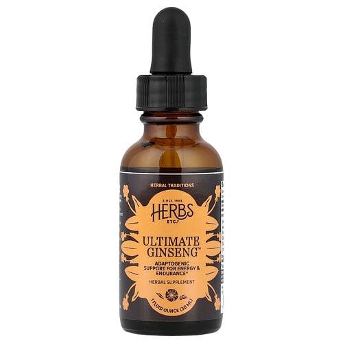 Herbs Etc Ultimate Ginseng 1 Fl Oz 30 Ml product image