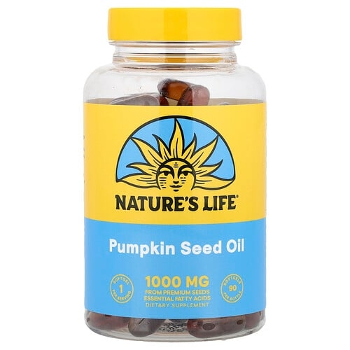 Nature S Life Pumpkin Seed Oil 1 000 Mg 90 Softgels product image