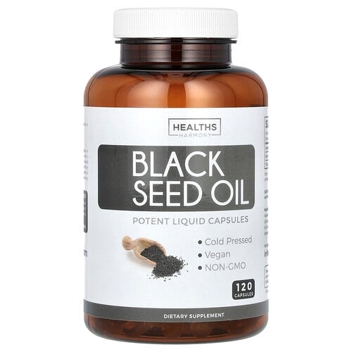 Healths Harmony Black Seed Oil 120 Capsules 500 Mg Per Capsule product image