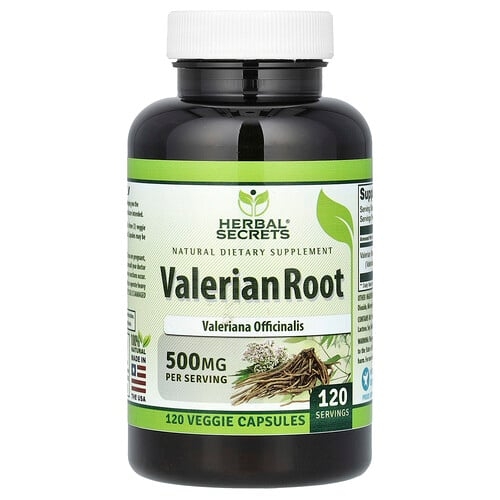 Herbal Secrets Valerian Root 500 Mg 120 Veggie Capsules product image