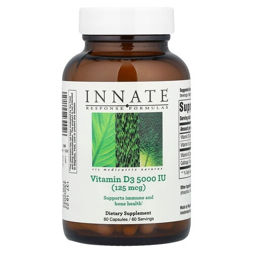 Innate Response Formulas Vitamin D3 125 Mcg 5 000 Iu 60 Capsules product image