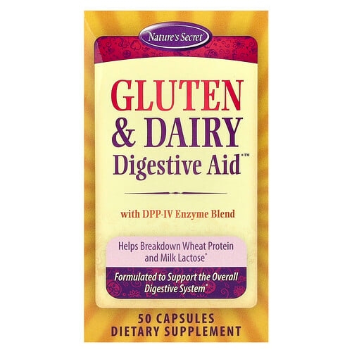 Nature S Secret Gluten Dairy Digestive Aid 50 Capsules product image