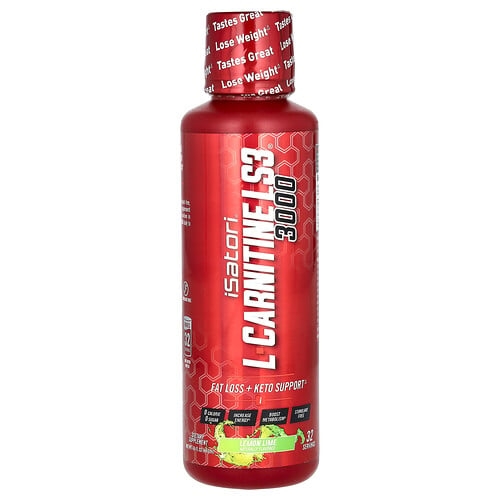 Isatori L Carnitine Ls3 3000 Lemon Lime 3 000 Mg 16 Fl Oz 480 Ml product image