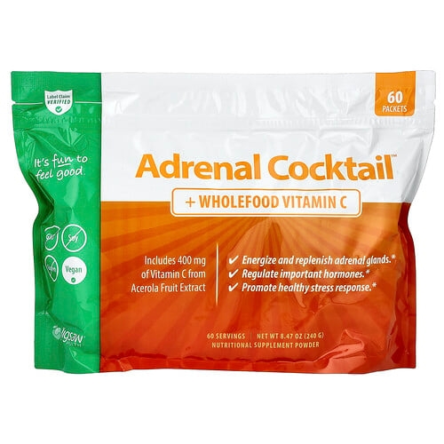 Jigsaw Health Adrenal Cocktail Wholefood Vitamin C 60 Packets 4 G Each product image