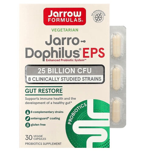 Jarrow Formulas Vegetarian Jarro Dophilus Eps 30 Veggie Capsules product image