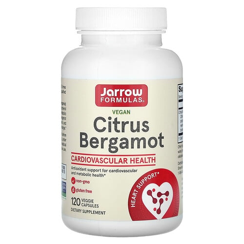 Jarrow Formulas Vegan Citrus Bergamot 120 Veggie Capsules 500 Mg Per Capsule product image