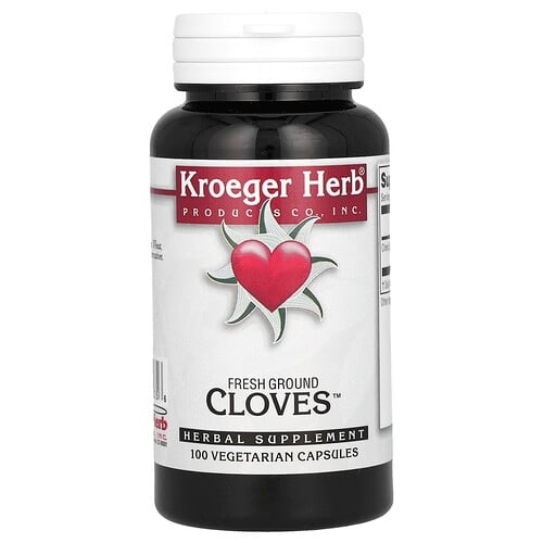Kroeger Herb Co Fresh Ground Cloves 100 Vegetarian Capsules 450 Mg Per Capsule product image