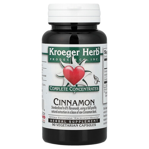 Kroeger Herb Co Complete Concentrates Cinnamon 90 Vegetarian Capsules product image