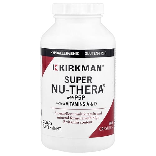 Kirkman Labs Super Nu Thera With P5p Without Vitamins A D 360 Capsules product image