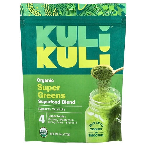 Kuli Kuli Organic Superfood Blend Super Greens 6 Oz 170 G product image