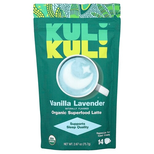 Kuli Kuli Organic Superfood Latte Vanilla Lavender 2 67 Oz 75 7 G product image