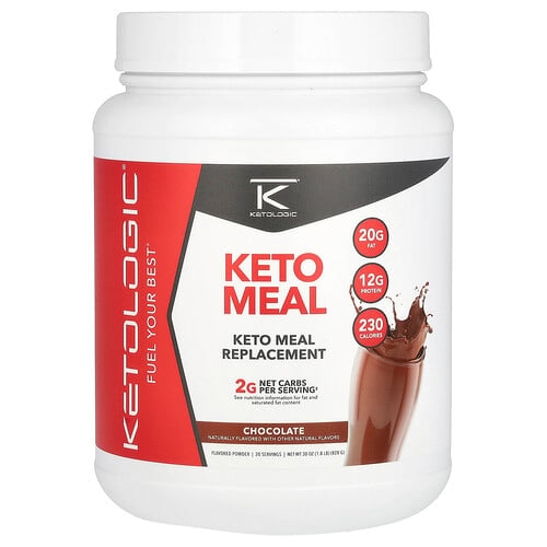 Ketologic Ketomeal Meal Replacement Chocolate 1 8 Lb 828 G product image