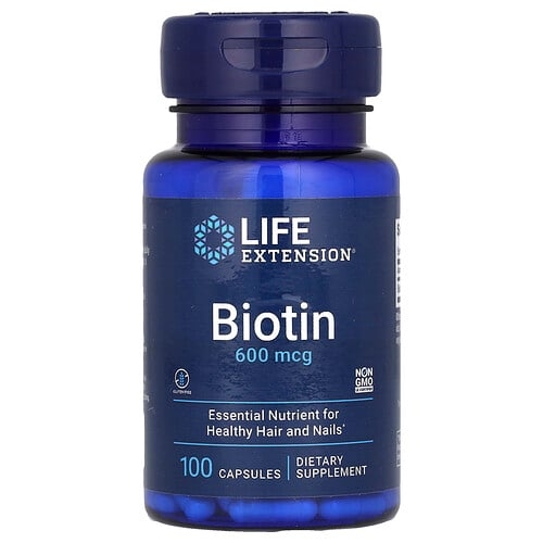 Life Extension Biotin 600 Mcg 100 Capsules product image