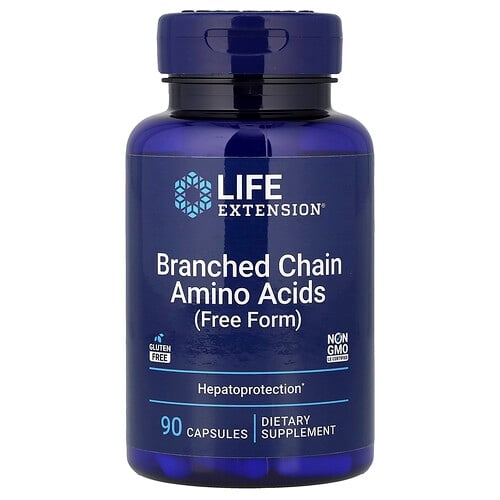 Life Extension Branched Chain Amino Acids Free Form 90 Capsules product image