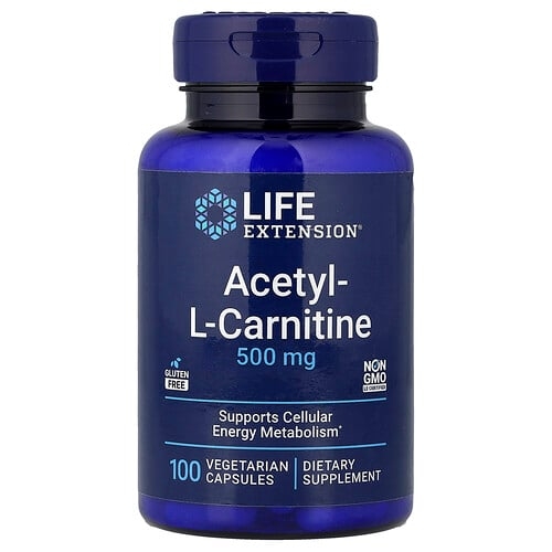 Life Extension Acetyl L Carnitine 100 Vegetarian Capsules product image