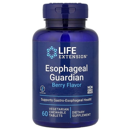 Life Extension Esophageal Guardian Berry 60 Vegetarian Chewable Tablets product image