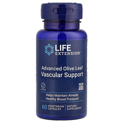 Life Extension Advanced Olive Leaf Vascular Support 60 Vegetarian Capsules product image