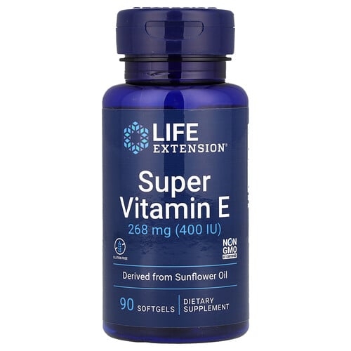 Life Extension Super Vitamin E 268 Mg 400 Iu 90 Softgels product image