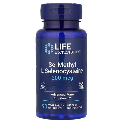 Life Extension Se Methyl L Selenocysteine 200 Mcg 90 Vegetarian Capsules product image