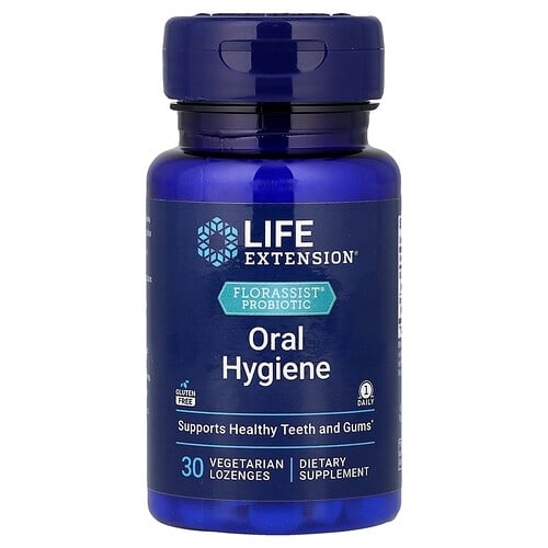 Life Extension Florassist Probiotic Oral Hygiene 30 Vegetarian Lozenges product image