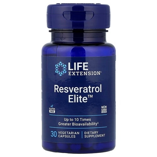 Life Extension Resveratrol Elite 30 Vegetarian Capsules product image