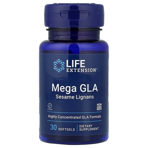 Life Extension Mega Gla Sesame Lignans 30 Softgels product image