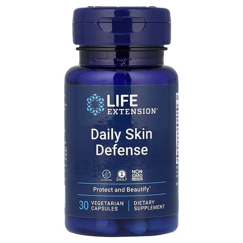 Life Extension Daily Skin Defense 30 Vegetarian Capsules product image