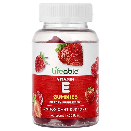 Lifeable Vitamin E Gummies Berry 60 Gummies 60 Mg Per Gummy product image