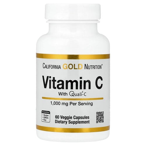 California Gold Nutrition Vitamin C Quali C 1 000 Mg 60 Veggie Capsules product image