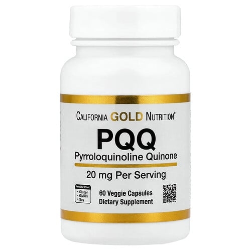 California Gold Nutrition Pqq 20 Mg 60 Veggie Capsules product image