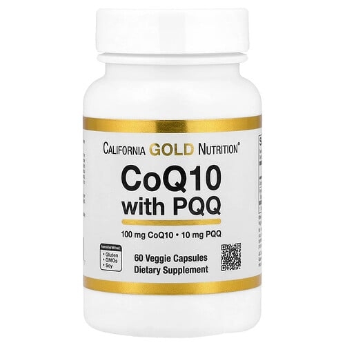 California Gold Nutrition Coq10 With Pqq 60 Veggie Capsules product image