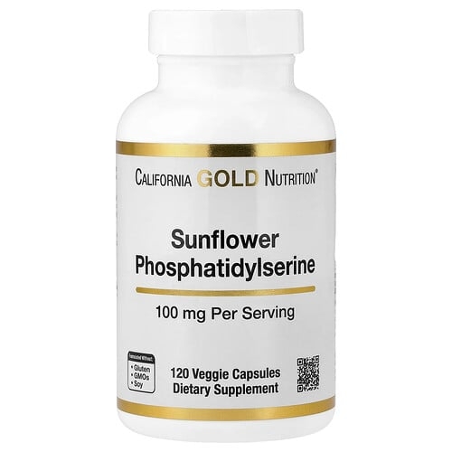 California Gold Nutrition Sunflower Phosphatidylserine 100 Mg 120 Veggie Capsules product image