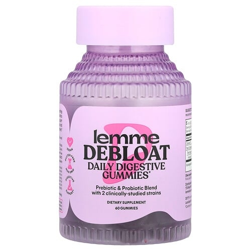 Lemme Debloat Daily Digestive Probiotic Gummies 60 Gummies product image