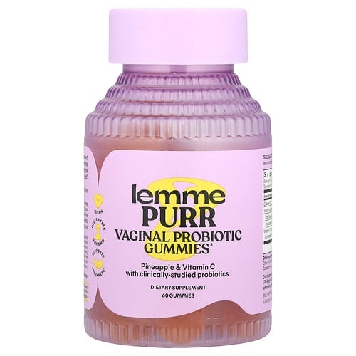 Lemme Purr Vaginal Probiotic Gummies Pineapple 60 Gummies product image
