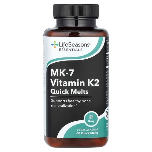 Lifeseasons Essential Mk 7 Vitamin K2 Quick Melts Berry 60 Quick Melts 100 Mcg Per Melt product image