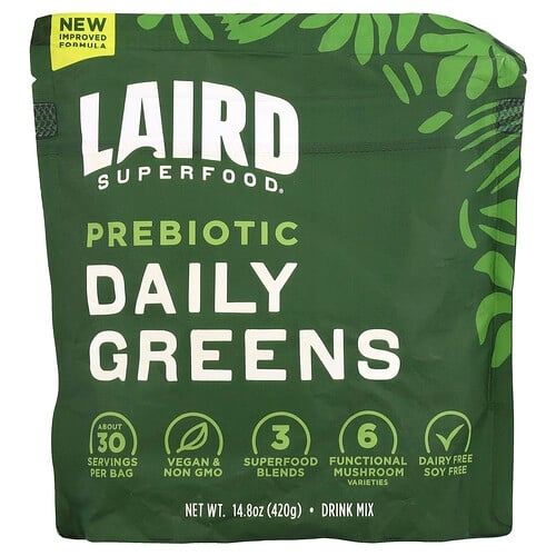Laird Superfood Prebiotic Daily Greens 14 8 Oz 420 G product image