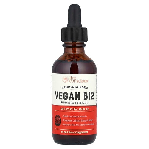 Live Conscious Vegan B12 Maximum Strength 60 Ml product image