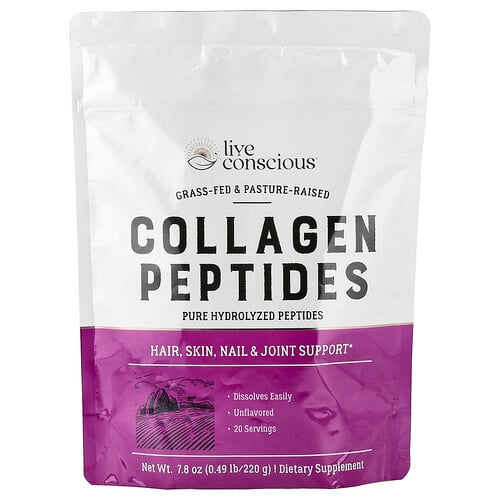 Live Conscious Collagen Peptides Unflavored 7 8 Oz 220 G product image