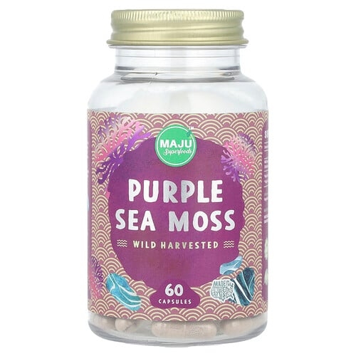 Maju Superfoods Purple Sea Moss 60 Capsules 500 Mg Per Capsule product image