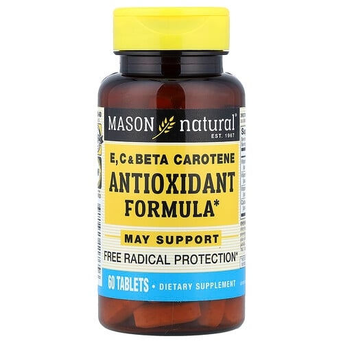 Mason Natural Vitamins E C Beta Carotene 60 Tablets product image
