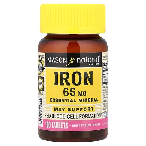 Mason Natural Iron 65 Mg 100 Tablets product image
