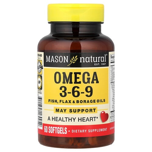 Mason Natural Omega 3 6 9 60 Softgels product image