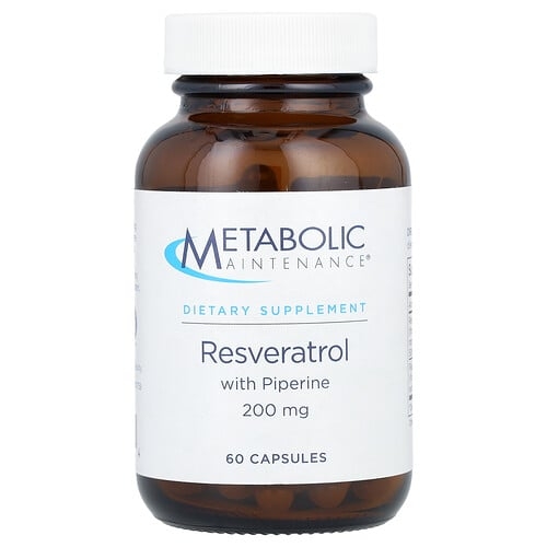 Metabolic Maintenance Resveratrol With Piperine 200 Mg 60 Capsules product image